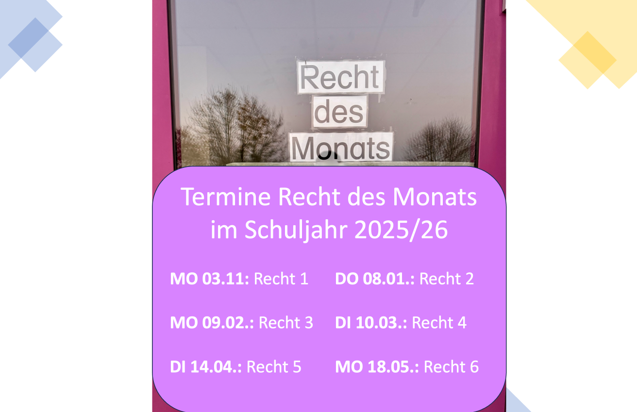 Recht des Monats Termine klein